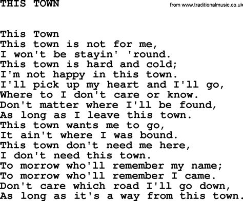 this town lyrics|who wrote this town.